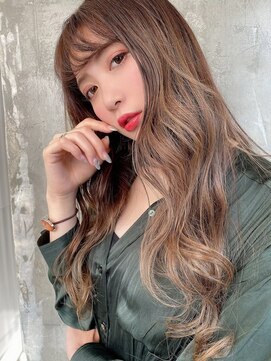 キング(K!ng) 縮毛矯正髪質改善ハイライトレイヤーカット枚方美容室エクステ