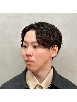 サームマン 人形町(SARM MAN) ゆるっとパーマで、抜け感＋好印象◎/毛流れ/ブラウン