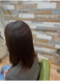 ウルティア酸性縮毛矯正×ロブヘア
