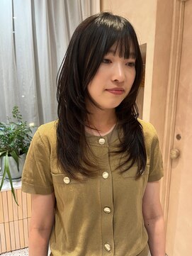 オン キャナルシティ博多前店(on) 【晴音】艶ロングレイヤー/オリーブブラック/20代/博多