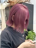 ピンクカラー/ケアブリーチ/ブリーチ/表参道/原宿