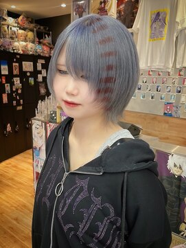 トーキョー オタクヘアー(TOKYO OTAKU HAIR) グレーシルバー/ボーダーカラー