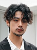 フェザーショートフェザーパーマニュアンスパーマショートヘア