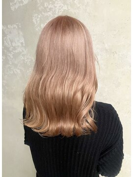 コトナ(kotona) ミルクティーピングベージュブリーチカラーハイトーン10代20代