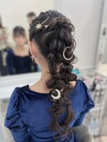 ヘアセットサロン ミント(Hair set salon MINT)&nbsp;ルーズツイン編みおろし