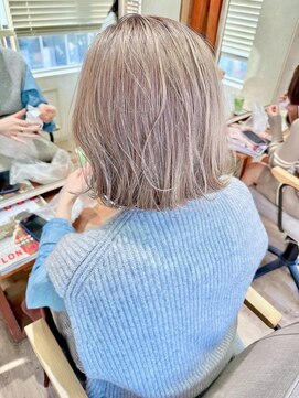 ヌフ(neuf) ミルクティーベージュ/アッシュベージュ/ボブスタイル