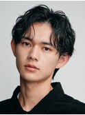 銀座シャドウパーマニュアンスパーマツーブロックメンズパーマ