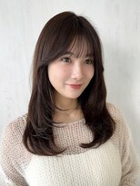 プラチナ(PLATINA) ワンカールレイヤーカット顔周りカットくびれヘアロングレイヤー