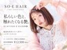 【11・12月平日限定】初めての艶髪体験カット+カラー+髪質改善トリ ¥12500