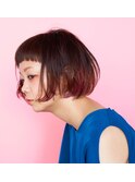 【NiL】前上がりボブ×グラデーションmixカラー