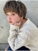丸みマッシュショート/ことりベージュ