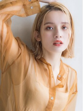 アリエッタ(aRietta) 【aRietta】 ホワイトベージュ スリーク 切りっぱなしボブ ★