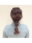 編みおろしヘアアレンジ
