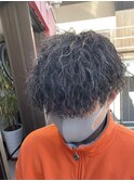 ツイストスパイラルパーマ波巻きスパイラルパーマメンズマッシュ