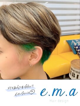 エマヘアデザイン(e.m.a Hair design) インナーグリーン
