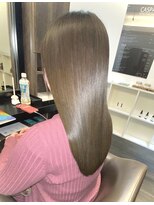 アールサロンプラスキャスパ 自由が丘(Rrsalon+CASPA)&nbsp;HASヒト幹細胞×水素Tr×透け感艶カラー/オリーブアッシュ