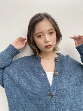 コンティニュー オモテサンドウ(CONTINUE OMOTESANDO) くびれボブ/イヤリングカラー/顔まわりカット