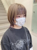 カッツ 元町店(CUT S) ウルフヘア×インナーパープルカラー