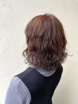 キャパジャストヘアー(CAPA just hair) ミディアムパーマスタイル・ラベンダーカラー
