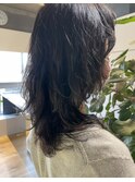 黒髪/ロング/パーマスタイル