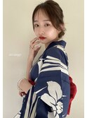 浴衣にぴったりのヘアセット◎