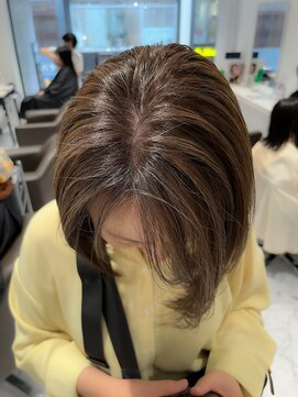 グロウバイニューヨークニューヨーク(Grow by NYNY) 【坂本】白髪ボカシハイライト×ボブ