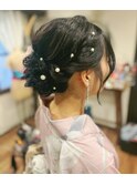 ふわふわアップスタイル