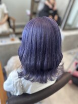 シエル 羽生店(Ciel)&nbsp;ブルーラベンダー　こなれミディ　イメチェンスタイル