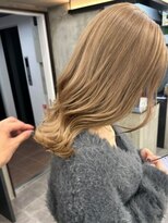 ナンバーウルス 名駅店(N° ulus)&nbsp;【number ulus】ナチュラルベージュ×ウェーブミディアム