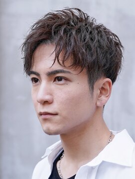 フィフスパーク(fifth PARK) メンズビジネスショートアップバングツイストスパイラルパーマ