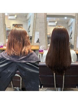 ルフレ 新宿歌舞伎町店(Reflet) ナチュラルカラー/ブラウン/プルエクステプラチナ80本