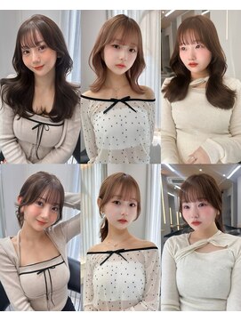 ボタン テンジン(VOTAN tenjin) 【votan_はまひ】顔まわりカット/前髪カット/ブラウンカラー