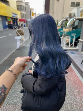 サロウィン 熊本上通り店(SALOWIN) 1ブリーチ ブルーカラー