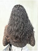 くるくるロングパーマハードパーマカーリーヘアプードルパーマ