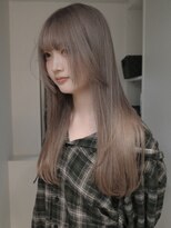 サンクマーケット 渋谷(cinq MARKET) 初めてのダブルカラーに人気のミルクティーベージュカラー