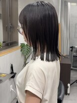 ラフ 新宿(Laff) 20代30代切りっぱなしボブ/長めボブ/切りっぱなし/ロブ