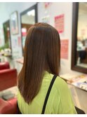 縮毛矯正とカラーで一気に垢抜け＊大人女子の上品ストレート