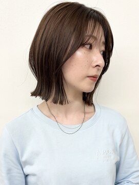 モリオフロムロンドン 松戸店(Morio from London) 【モリオ松戸　石山】大人可愛い切りっぱなし外ハネボブ20代30代