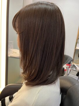 富士見ヶ丘ショートイルミナカラー顔周りレイヤーカット白髪染め