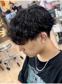 横浜波巻きパーマツイスパツイストスパイラルパーマ緩め弱め30代