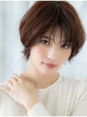 大人美人ワインレッド小顔補正カットs小山20代30代40代
