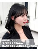 韓国ヘア　レイヤー　顔まわり