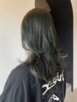 アイズム モア 名古屋伏見(I’sm more)&nbsp;レイヤーウルフ/ロングウルフ/グリーンカラー/インナーカラー