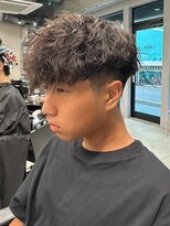 エルマーク 松山(L-MARK)&nbsp;波巻きスパイラル/men's/フェザーパーマ/メンズパーマ/学割