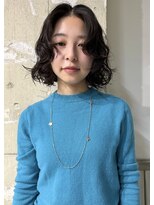 ゾーイダイミョウ(ZOEY daimyo)&nbsp;福岡天神大名 ドライ くせ毛風ボブパーマ