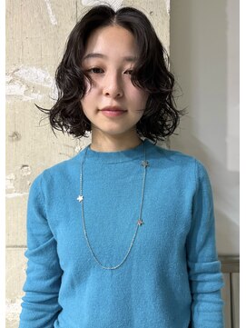 ゾーイダイミョウ(ZOEY daimyo) 福岡天神大名 ドライ くせ毛風ボブパーマ
