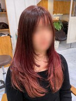 アントワープヘアー 知多半田駅前店(Antwerp hair)&nbsp;ハッシュカット　ピンク系カラー