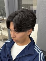 アウラ(AURA)&nbsp;フェザーパーマニュアンスパーマ韓国風パーマ毛流れパーマ