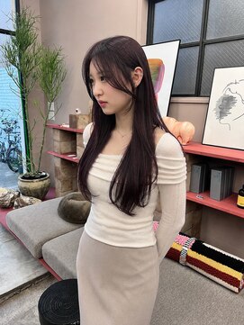 フェンヘアーアイス 中目黒(Fen.hair ici) 夏カラー暖色レイヤースタイル/ブリーチなしカラー/透明感