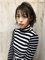 ラノバイヘアー(Lano by HAIR) 【Lano by HAIR】関亜梨佐 黒髪暗髪アッシュ小顔ショート